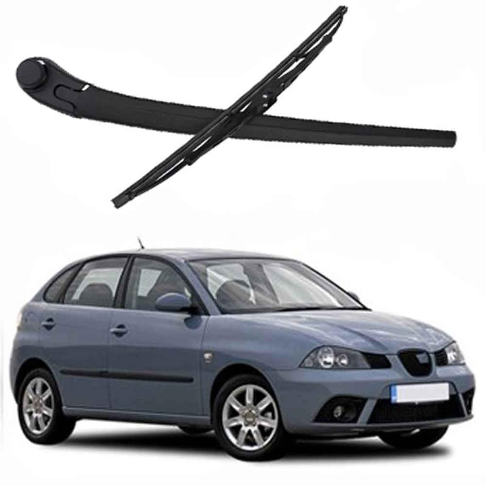 Wischerarm Hinten Scheibenwischer Wischer Set, für Seat Ibiza 6L 6J 2002-2012 Scheibenwischerarm Blatt Austausch Kunststoff Schwarz von MCLLDAO