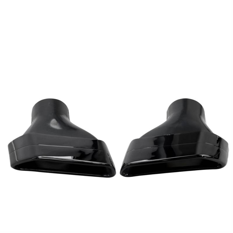 1 Paar Upgrade-Auspuffrohr-Stil, kompatibel for BMW G30 G38 520i 530i 540i, quadratisches Autozubehör, rostfreie Schalldämpfer-Endrohre, modifizieren(Black) von MCLlt