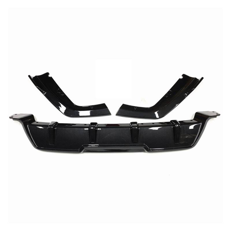 Auto Hinten Diffusor Lippe Auspuff Schutz Stoßstange Splitter Untere Spoiler Platte Auto Zubehör Kompatibel for BMW X6 G06 2019 2020 2021(Carbon Fiber Look) von MCLlt