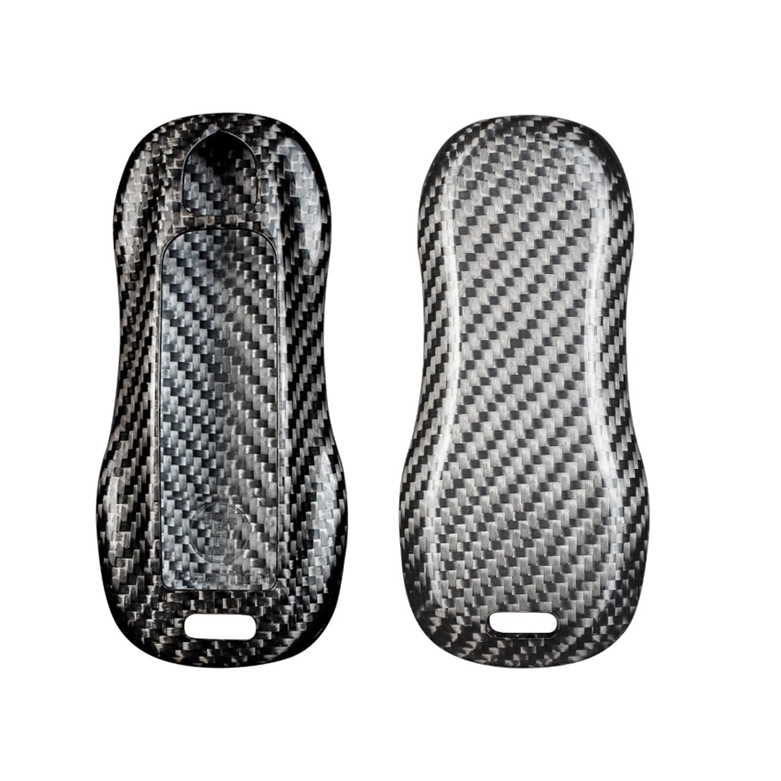 Carbon Fiber Autoschlüsselgehäuse Kompatibel for Porsche Macan Cayenne Panamera 911 Smart Remote Shell Auto Auto Fernbedienung Zubehör(C) von MCLlt