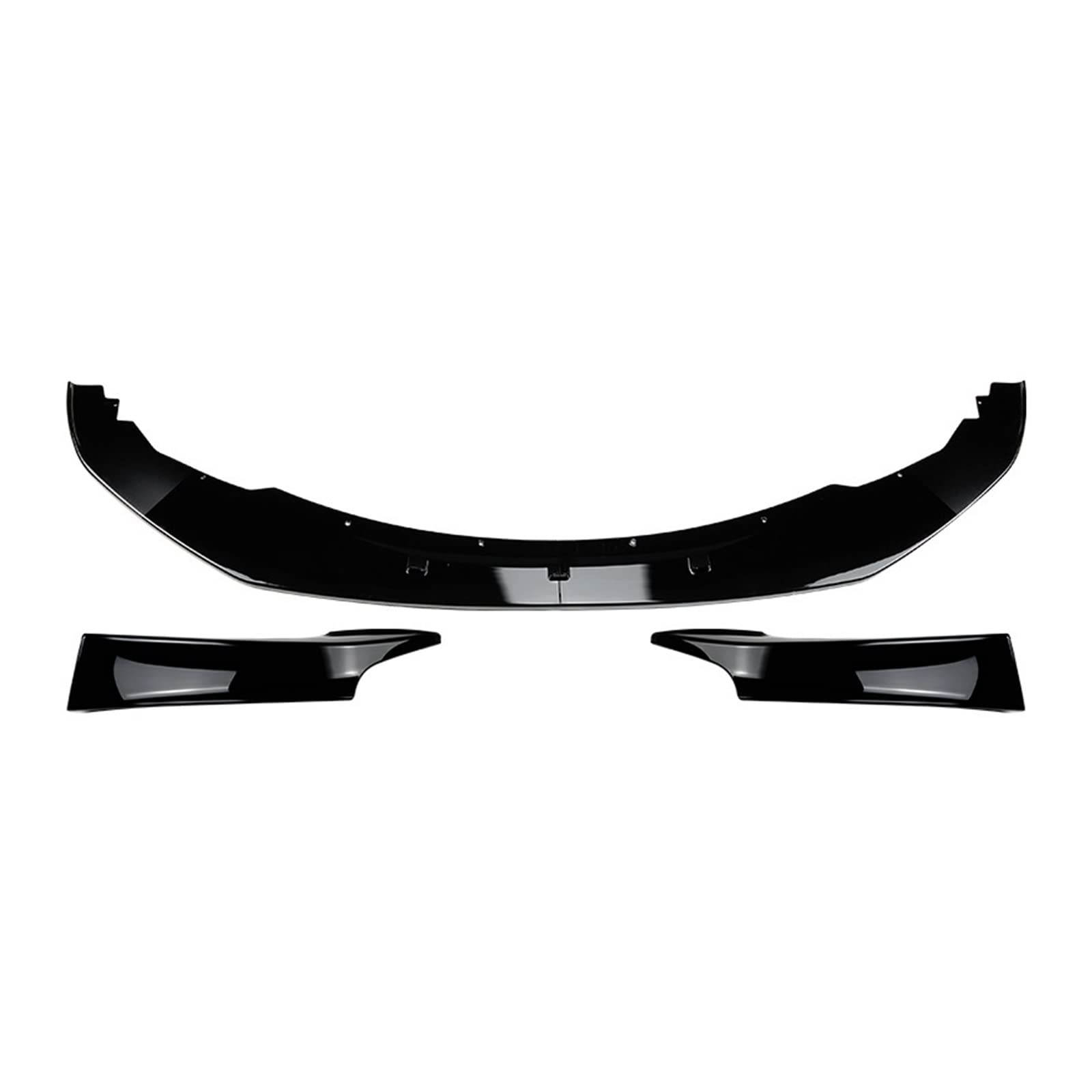 Frontstoßstangen-Lippenspoiler + Seitensplitter Canard Body Kit kompatibel for BMW F20 F21 1 Serie 135i Pre-LCI 2012–2014 M Sport Autozubehör(Nero) von MCLlt