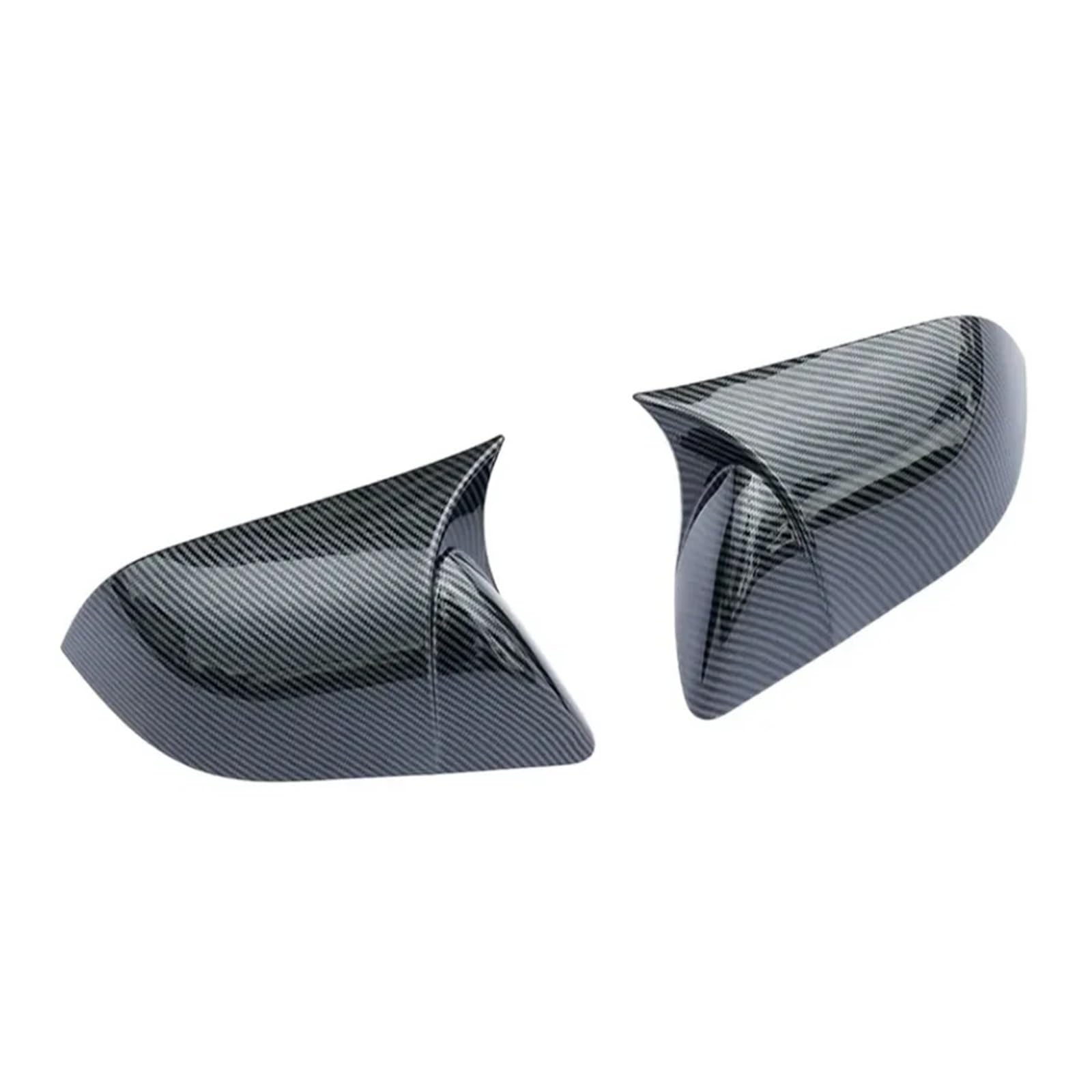 Kompatibel for Tesla Modell 3 Highland Modell Y 2024 Rückansicht Türflügel Seitenspiegel Abdeckkappen Shell Case Rückspiegelkappe Außenzubehör(Glossy Carbon,For M3 17 to 23) von MCLlt