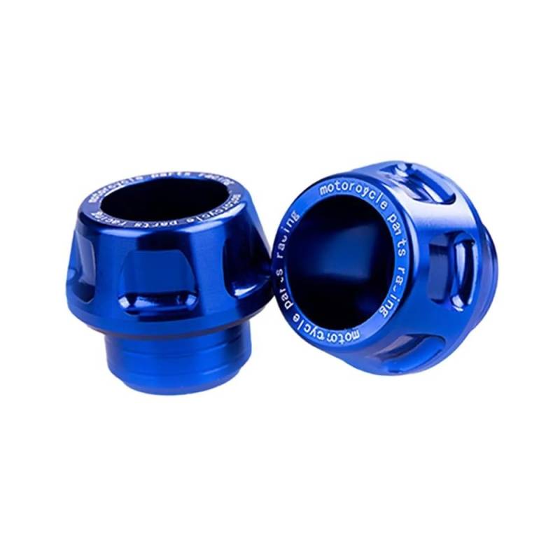 MCSLUBMH Crash Slider Protector Für Universal Motorrad Gabel Rahmen Sliders Rad Crash Protector(Blue) von MCSLUBMH