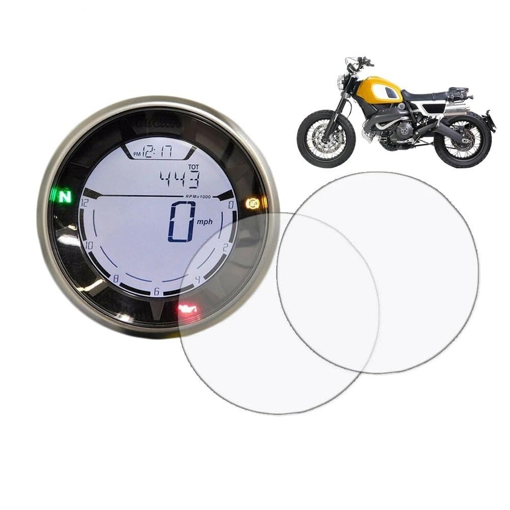 MCSLUBMH Kratzfester Displayschutz Für Motorräder Für Ducati Scrambler 400 800 2015 2016 2017 2018 Motorrad Tacho Cluster Kratzschutzfolie von MCSLUBMH