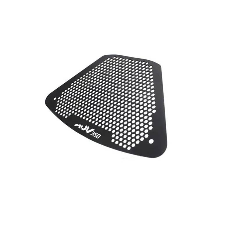 MCSLUBMH Kühlerabdeckung Motorrad Für H&ONDA ADV350 Forza350 ADV 350 Forza 350 2021 2022 Zubehör Wasser Tank Abdeckung Schutz Net Motorrad Teile(Black with Logo) von MCSLUBMH