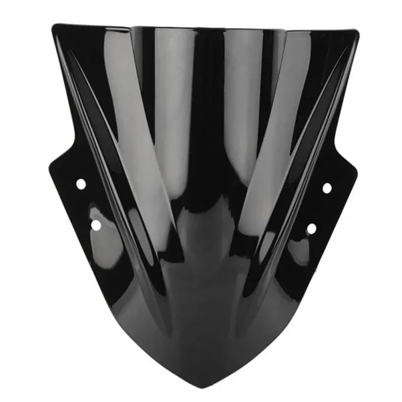 MCSLUBMH Motorrad Flyscreen Verkleidung Für KA&WA&SA&KI Ninja 300 250 ZX300 EX300R 2013 2014 2015 2016 2017 Motorrad Double Bubble Windschutzscheibe(Black) von MCSLUBMH