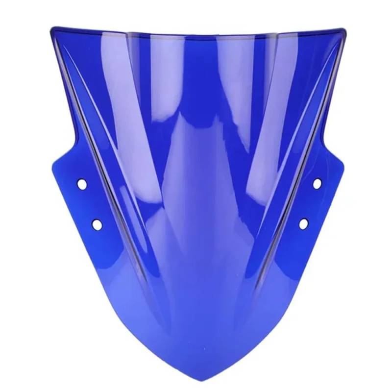 MCSLUBMH Motorrad Flyscreen Verkleidung Für KA&WA&SA&KI Ninja 300 250 ZX300 EX300R 2013 2014 2015 2016 2017 Motorrad Double Bubble Windschutzscheibe(Blue) von MCSLUBMH