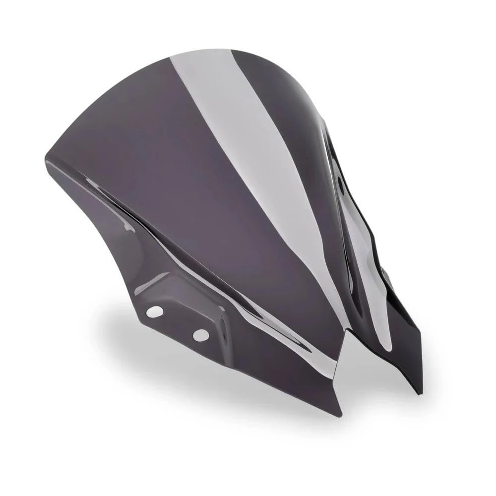 MCSLUBMH Motorrad Flyscreen Verkleidung Für Ka&wa&sa&ki NINJA500 SE Ninja 500 2024 Motorrad Double Bubble Windschutz Windschutz Verkleidung Bildschirm(Gray) von MCSLUBMH