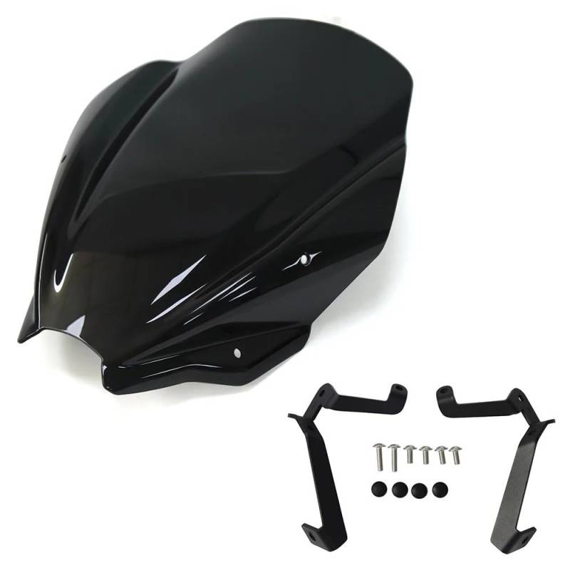 MCSLUBMH Motorrad Flyscreen Verkleidung Für Suzuki GSX GSX8S GSX-8S 2023 2024 Motorrad Zubehör Windschutzscheibe(Black) von MCSLUBMH