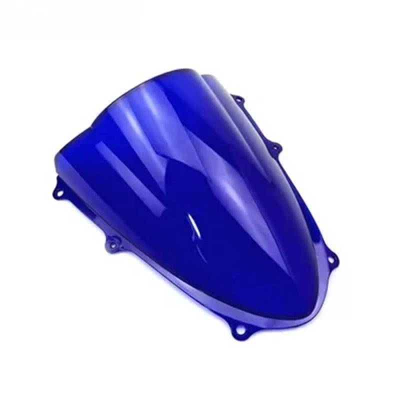 MCSLUBMH Motorrad Flyscreen Verkleidung Für Suzuki GSXR 1000 R GSX-R1000 K9 2009-2016 Motorrad Double Bubble Windschutzscheibe(Blue) von MCSLUBMH