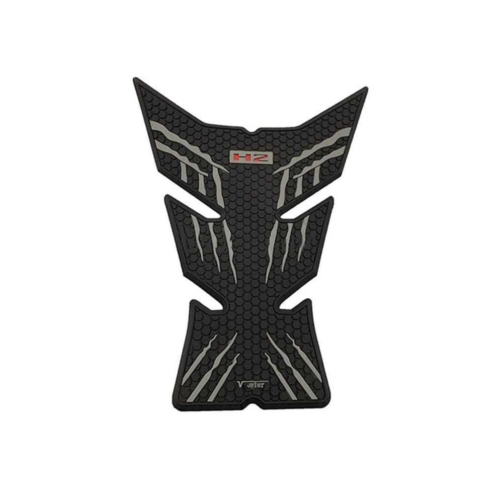 MCSLUBMH Motorrad Seite Tank Pad Schutz Für Ka&wa&sa&ki Ninja H2 2021-2022 Motorrad Tank Traction Pad Side Gas Knie Grip Protector Anti-rutsch-Aufkleber(Black and Gray in The Middle) von MCSLUBMH