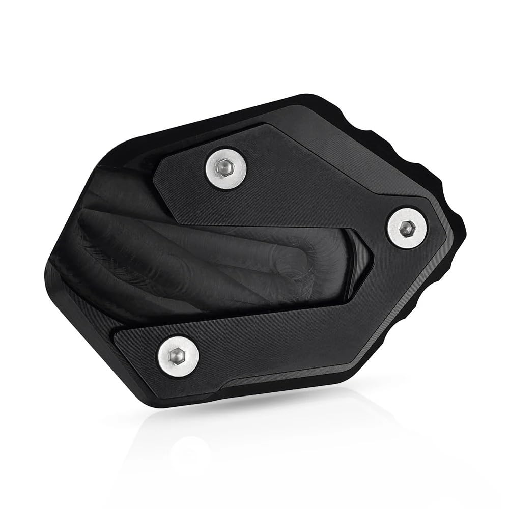 MCSLUBMH Motorrad Seitenständer Platte Für Y&AMAHA MT 09 MT09 MT-09 FZ-09 FZ09 2013–2024 Seitenständer-Verlängerungsplatten-Pad(Black) von MCSLUBMH