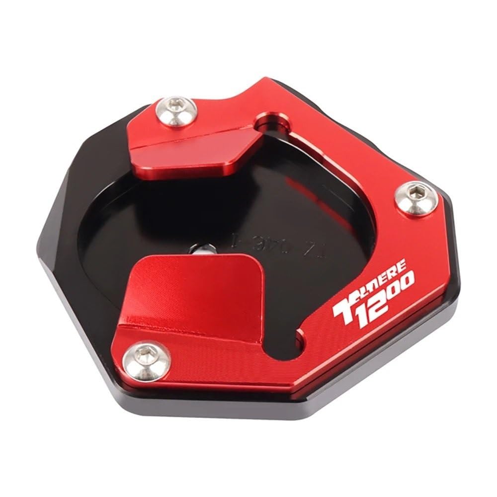 MCSLUBMH Motorrad-Seitenständerpolster Für Y&AMAHA XT 1200 Z Super Tenere 1200 XT1200Z XT1200ZE Motorrad CNC Kickstand Fuß Seite Stehen Verlängerung Pad Unterstützung Platte(Red) von MCSLUBMH