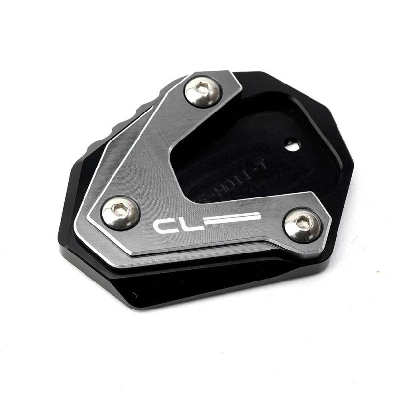 MCSLUBMH Motorrad Ständer Unterlage Für H&ONDA CL500 CL250 CL300 CL 250 300 500 2023 Zubehör Motorrad Aluminium Seite Stehen Verlängerung Ständer Vergrößern Pad(Gray-B) von MCSLUBMH