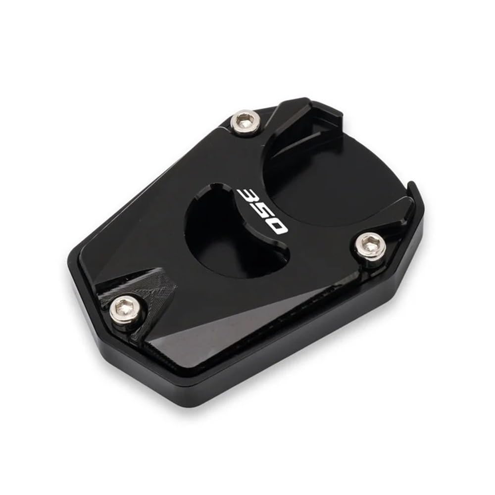 MCSLUBMH Motorrad-Ständerplatte Für H&ONDA Forza 350 FORZA350 NSS350 NSS 350 2018-2023 Motorrad Zubehör Ständer Seite Stehen Verlängerung Enlarger Pad(Black) von MCSLUBMH