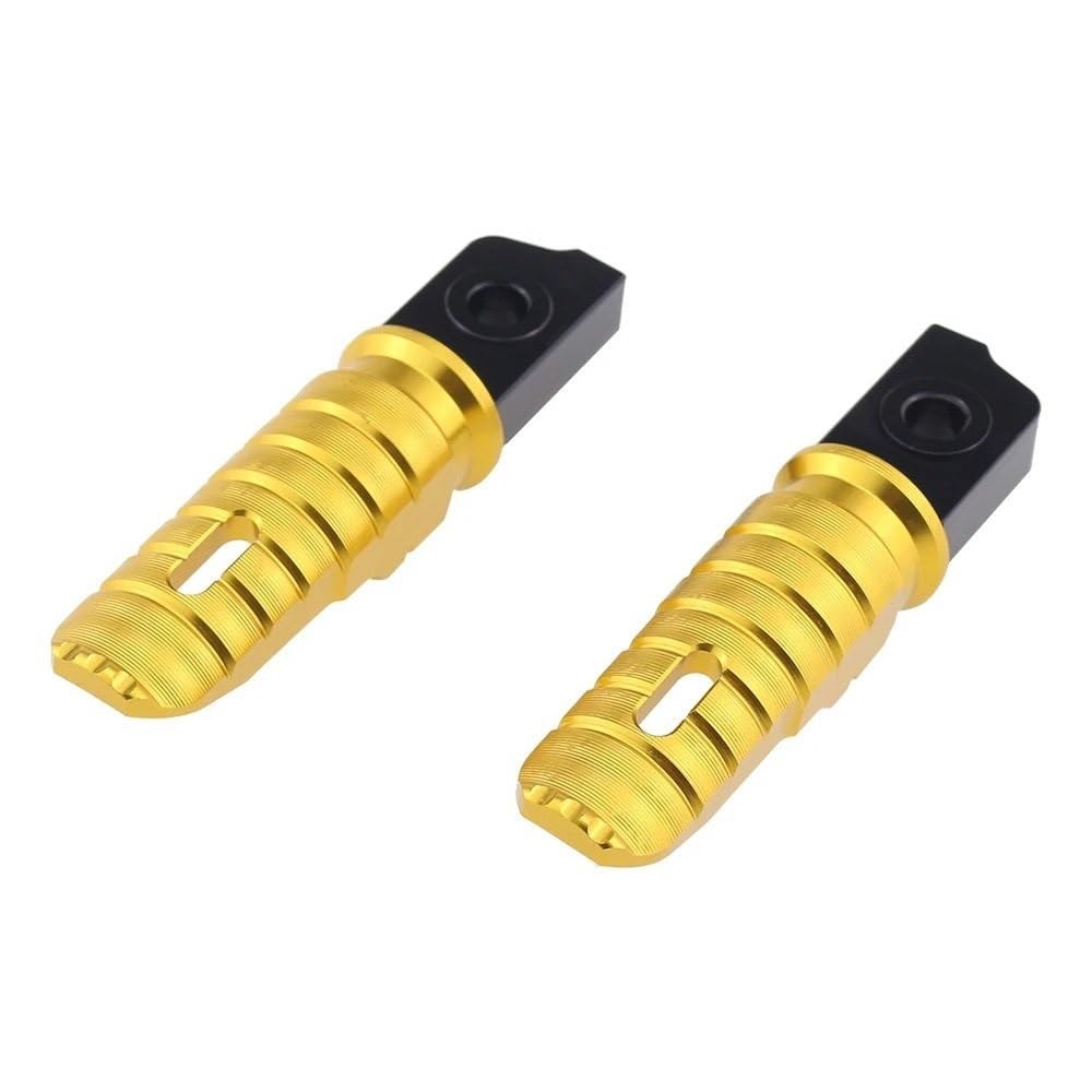 MCSLUBMH Motorradpedal Für B&MW F900R F900XR R1200R R1200RS R1250R S1000RR HP4 R NINET Fußstützen Pegs Hinten Pedale Set Teile(Gold) von MCSLUBMH