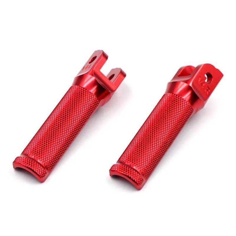 MCSLUBMH Motorradpedal Für Ducati Panigale 899 959 V2 V4 1100 1199 1299 SR Streetfighter V4 Motorrad Fahrer Fußstützen Pedal Vorne Fußstütze(Red) von MCSLUBMH