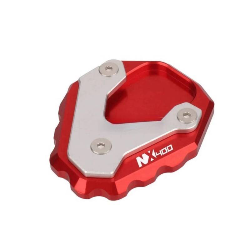 Seitenverlängerung Pad Motorrad CNC Kickstand Fuß Seitenständer Verlängerung Pad Stützplatte Für NX500 NX400 NX 500 400 2023 2024 2025 von MDGHJD