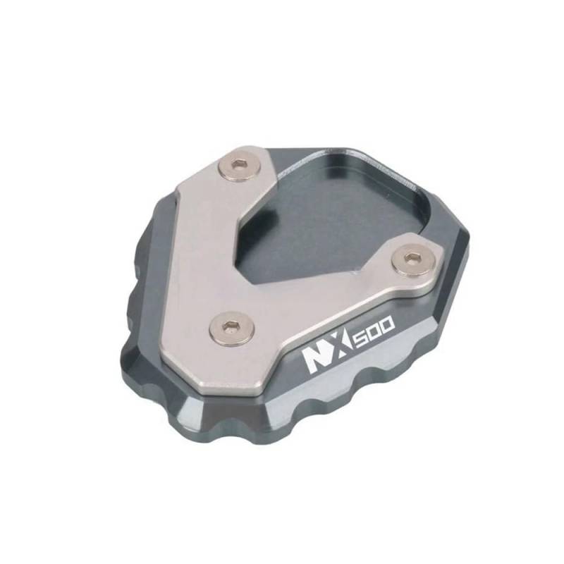 Seitenverlängerung Pad Motorrad CNC Kickstand Fuß Seitenständer Verlängerung Pad Stützplatte Für NX500 NX400 NX 500 400 2023 2024 2025 von MDGHJD