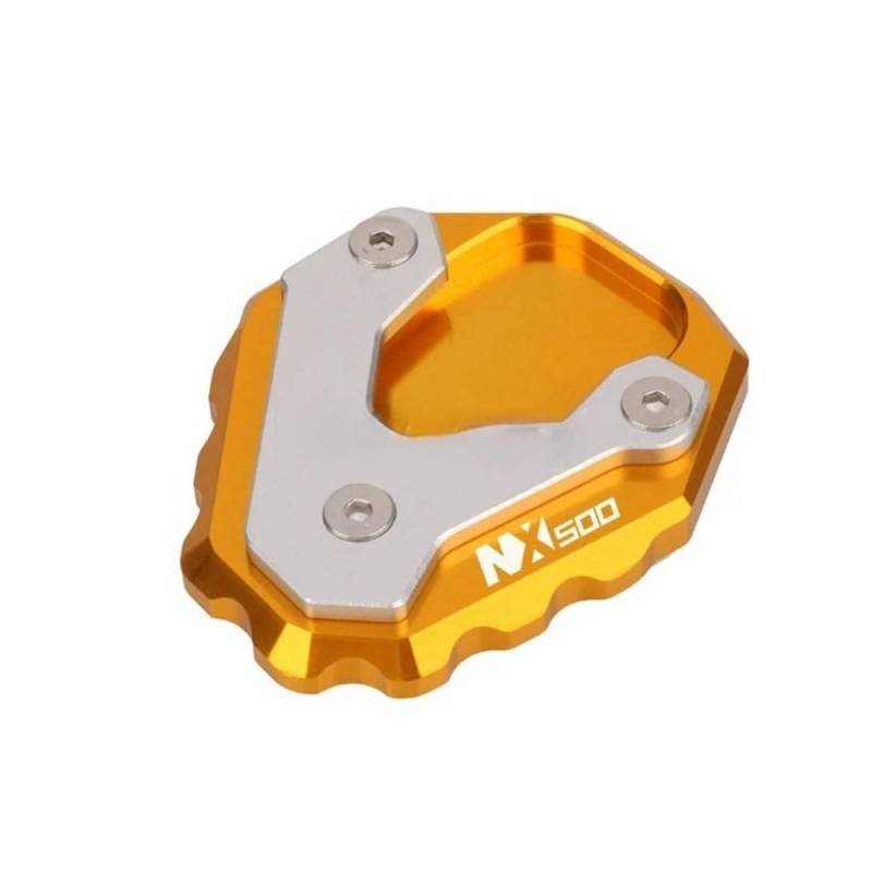 Seitenverlängerung Pad Motorrad CNC Kickstand Fuß Seitenständer Verlängerung Pad Stützplatte Für NX500 NX400 NX 500 400 2023 2024 2025 von MDGHJD