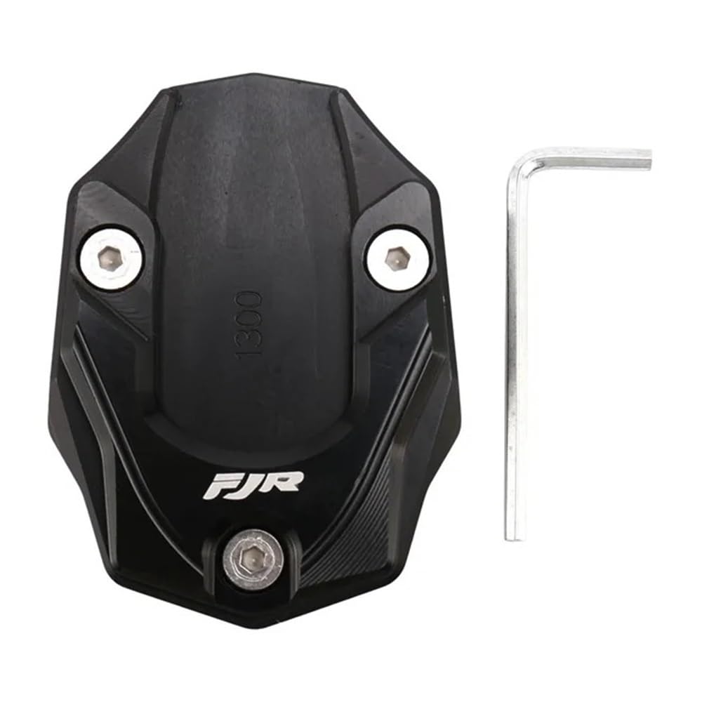 Seitenverlängerung Pad Motorrad-Kickstand-Pad, Seitenständer-Plattenverlängerung für YA&MAHA FJR1300 FJR 1300 2001–2019 (schwarz). von MDGHJD