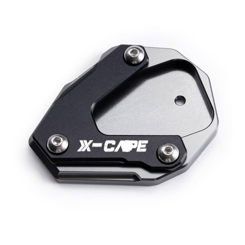 Seitenverlängerung Pad Motorrad Morini Für XCape 650 X-Cape 650 650X 2022 2023 2024 Zubehör Reifen Luftkappe CNC Seitenständer Fuß Vergrößerungsständer Pad von MDGHJD