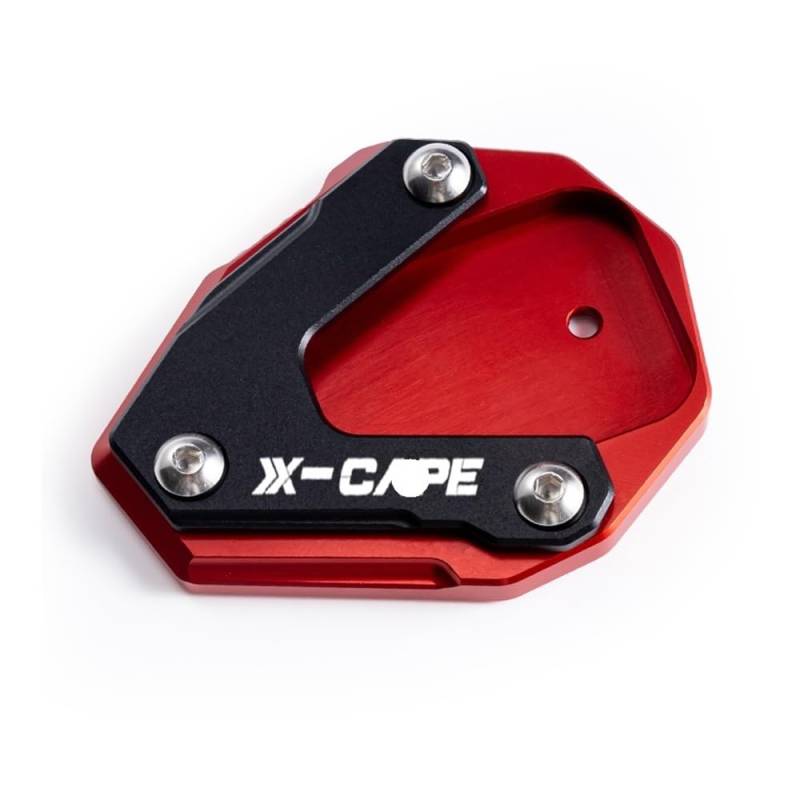 Seitenverlängerung Pad Motorrad Morini Für XCape 650 X-Cape 650 650X 2022 2023 2024 Zubehör Reifen Luftkappe CNC Seitenständer Fuß Vergrößerungsständer Pad von MDGHJD