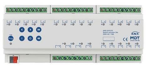 Schaltaktor 24-fach, 12TE, REG MDT AKK-2416.03 von MDT