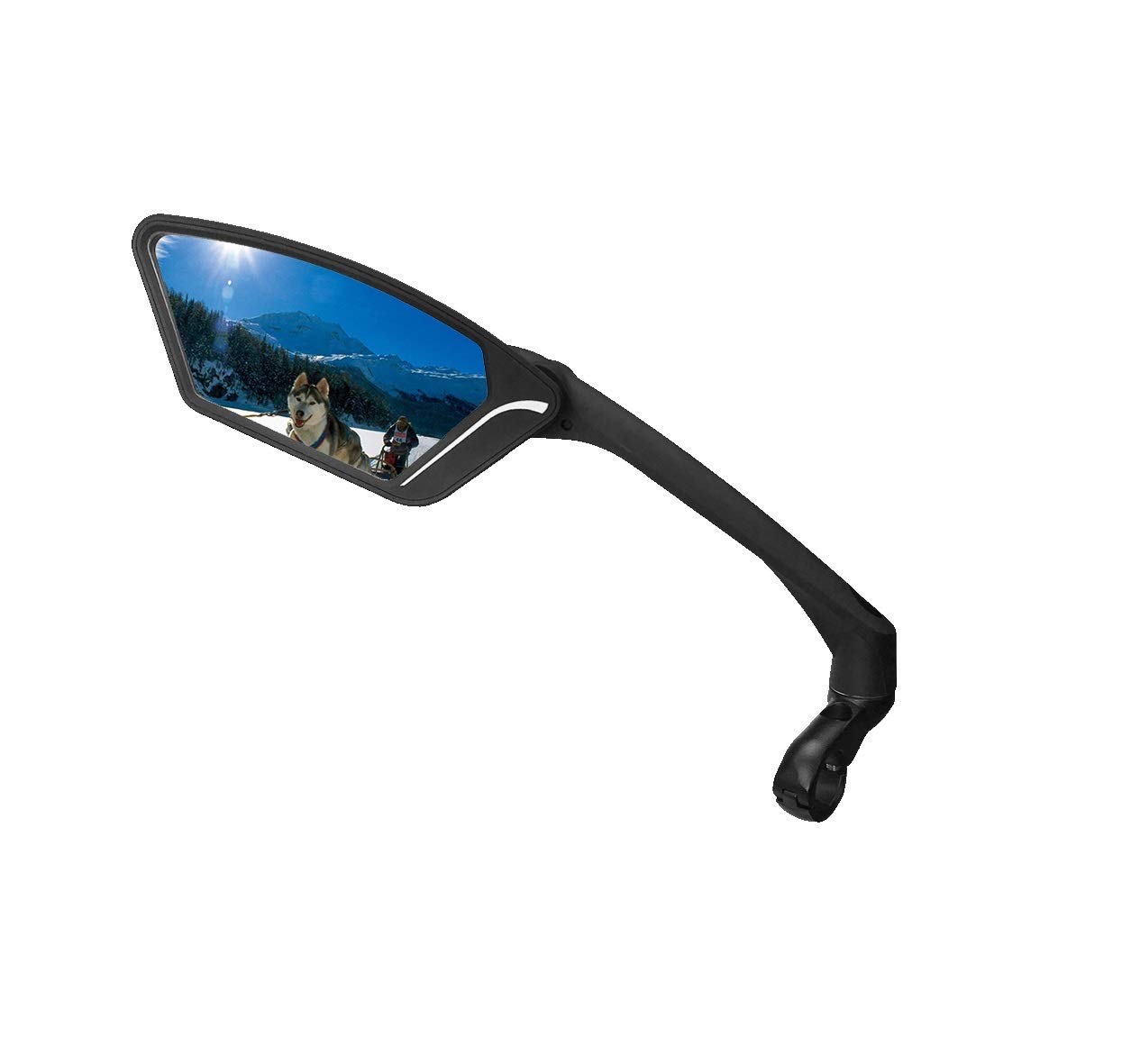MEACHOW New Scratch Resistant Glass Lens,Handlebar Bike Mirror, Rotatable Safe Rearview Mirror, Bicycle Mirror,(Blue Left Side) ME-010LB von MEACHOW