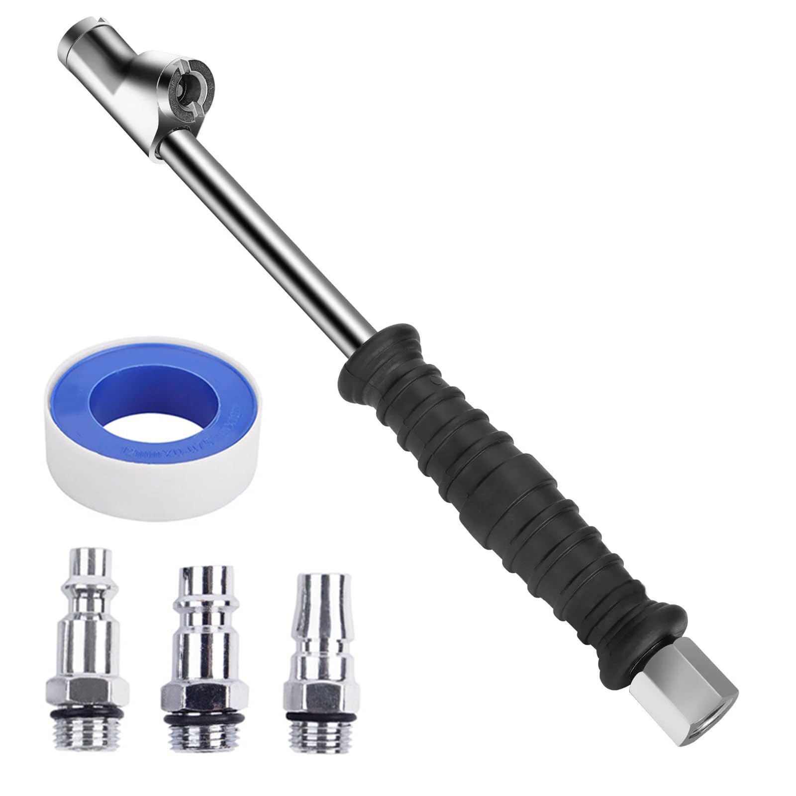 MEAKTSMI 1/4" Air Chuck Doppelkopf Reifen Chuck Quick Plugs Inflator Messgeräte Kompressoren Für Kofferraum von MEAKTSMI