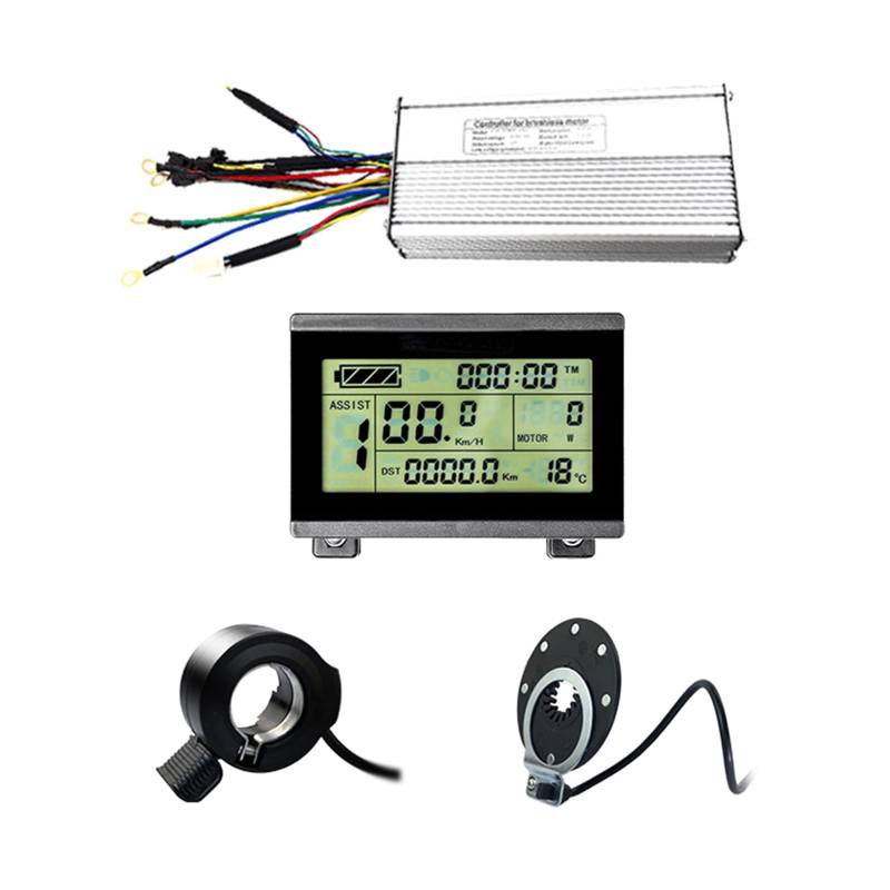 MEAKTSMI 24V 36V 48V 72V Elektrische Fahrrad Sinus Wellen Controller 1000W 30A LCD Display Bürstenlosen Motor Speed Controller Für Roller von MEAKTSMI