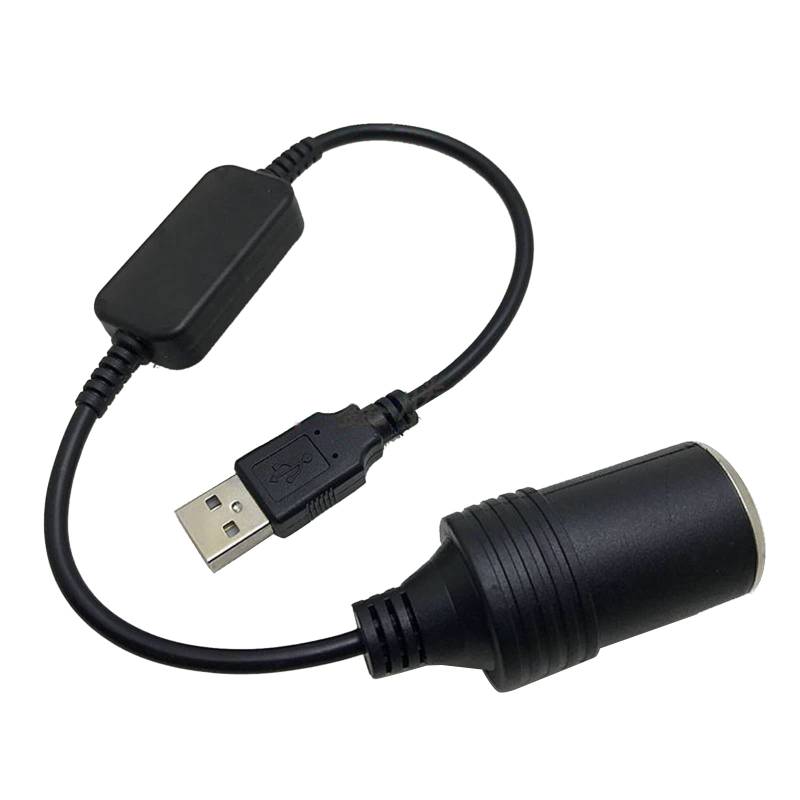 MEAKTSMI USB Zu Zigarettenanzünder Konverter 5V USB Zu 12V Auto Zigarettenanzünder Buchse Konverter Adapterkabel Für DVR von MEAKTSMI