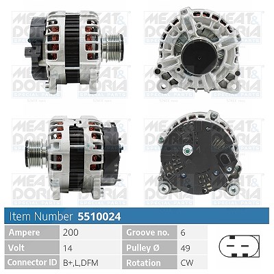 Meat & Doria Generator [Hersteller-Nr. 5510024] für Mercedes-Benz von MEAT & DORIA