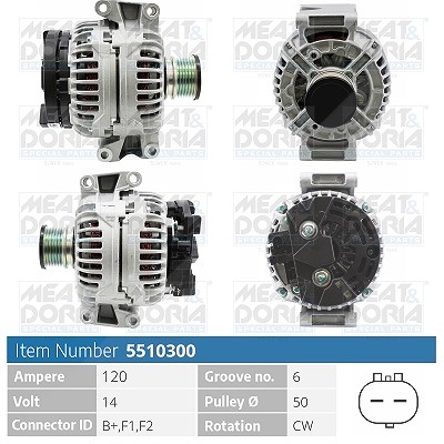 Meat & Doria Generator [Hersteller-Nr. 5510300] für Jeep von MEAT & DORIA