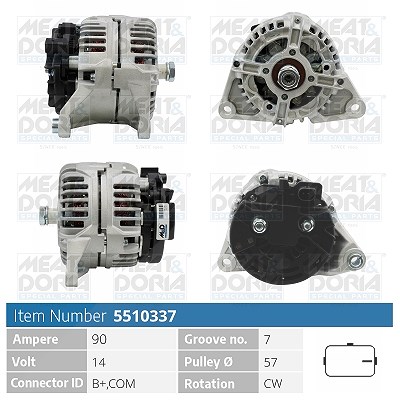 Meat & Doria Generator [Hersteller-Nr. 5510337] für Renault von MEAT & DORIA