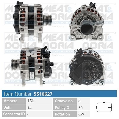 Meat & Doria Generator [Hersteller-Nr. 5510627] für Nissan, Renault von MEAT & DORIA