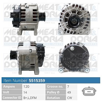 Meat & Doria Generator [Hersteller-Nr. 5515359] für Nissan, Renault, Suzuki von MEAT & DORIA