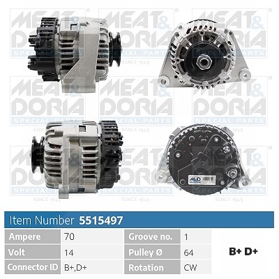 Meat & Doria Generator [Hersteller-Nr. 5515497] für Citroën, Peugeot von MEAT & DORIA