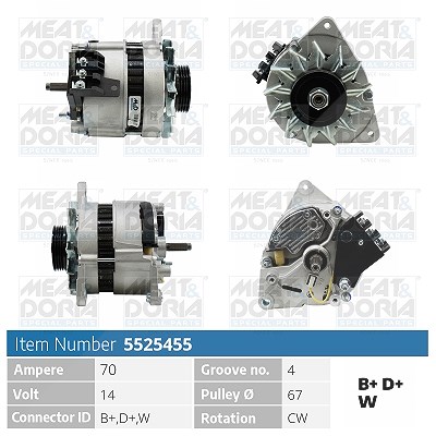 Meat & Doria Generator [Hersteller-Nr. 5525455] für Ford von MEAT & DORIA