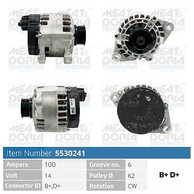 Meat & Doria Generator [Hersteller-Nr. 5530241] für Alfa Romeo, Fiat, Lancia von MEAT & DORIA