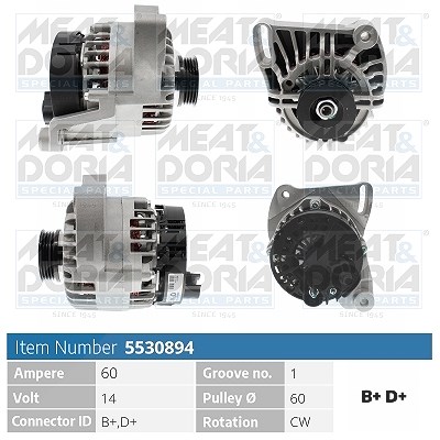 Meat & Doria Generator [Hersteller-Nr. 5530894] für Fiat, Lancia von MEAT & DORIA