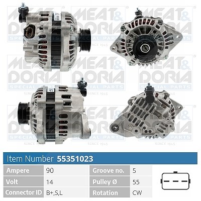 Meat & Doria Generator [Hersteller-Nr. 55351023] für Subaru von MEAT & DORIA