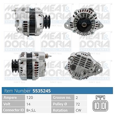 Meat & Doria Generator [Hersteller-Nr. 5535245] für Mitsubishi von MEAT & DORIA