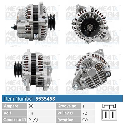 Meat & Doria Generator [Hersteller-Nr. 5535458] für Mitsubishi von MEAT & DORIA