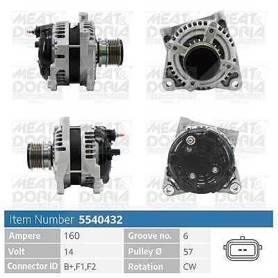 Meat & Doria Generator [Hersteller-Nr. 5540432] für Chrysler von MEAT & DORIA