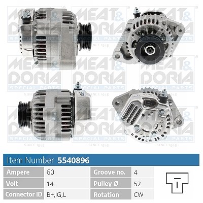 Meat & Doria Generator [Hersteller-Nr. 5540896] für Daihatsu von MEAT & DORIA