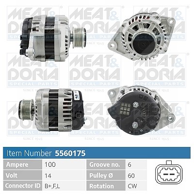 Meat & Doria Generator [Hersteller-Nr. 5560175] für Opel von MEAT & DORIA