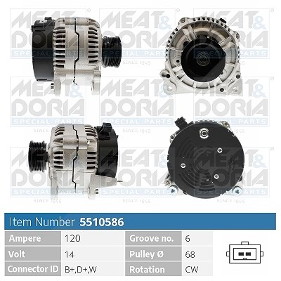 Meat & Doria Generator [Hersteller-Nr. 5510586] für VW von MEAT & DORIA