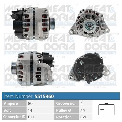 Meat & Doria Generator [Hersteller-Nr. 5515360] für Nissan von MEAT & DORIA