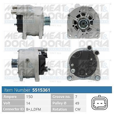 Meat & Doria Generator [Hersteller-Nr. 5515361] für Renault von MEAT & DORIA